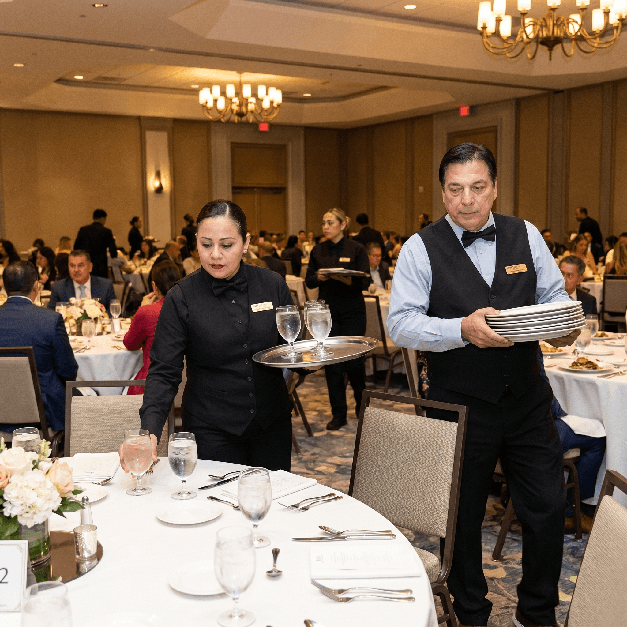 Arrow hospitality professional at work